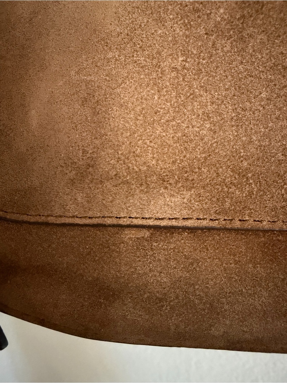 Tory Burch Piper Suede Saddle Bag Crossbody Brown - Picture 9 of 12